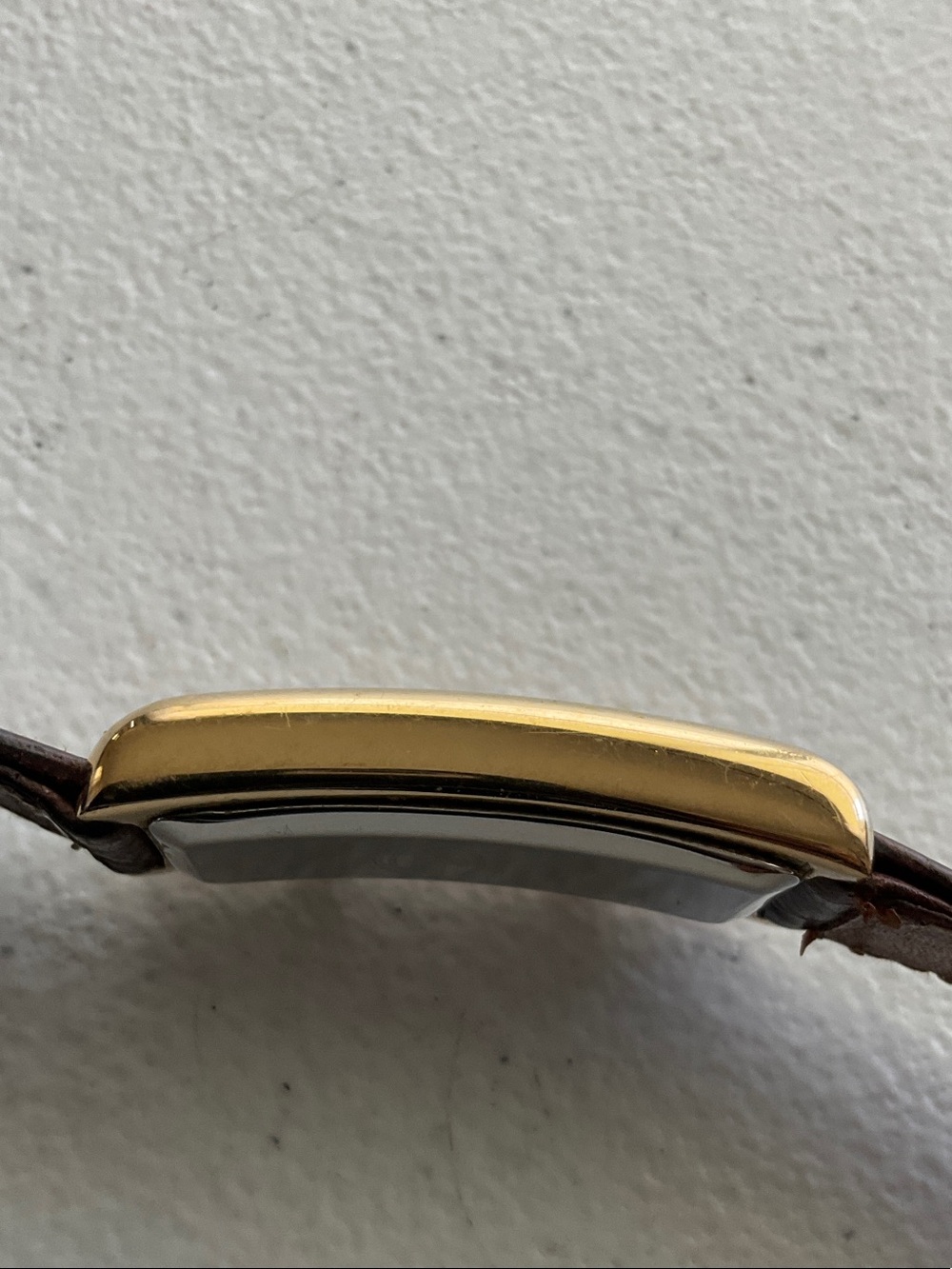 Fossil Gold-Tone Dual-Subdial Watch with Dark Brown Leather Strap - Picture 9 of 9